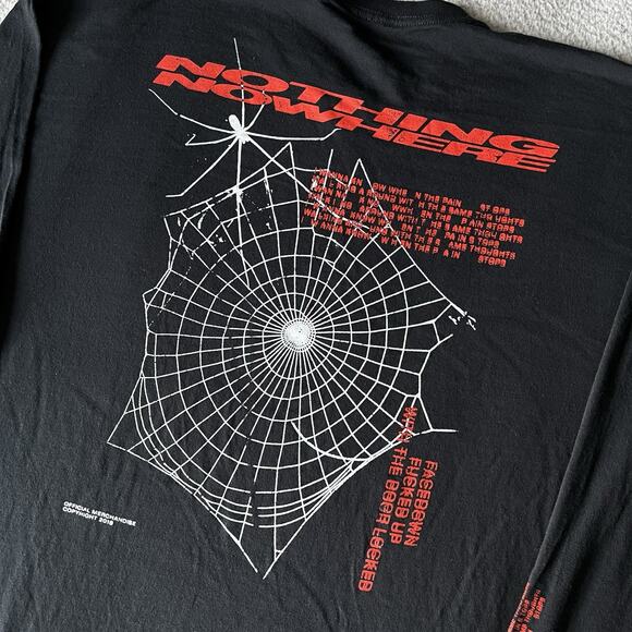 Nothing Nowhere Shirt Mens 2XL Long Sleeve Tour Merch Hip Hop Emo Rap 2018 - Picture 4 of 9